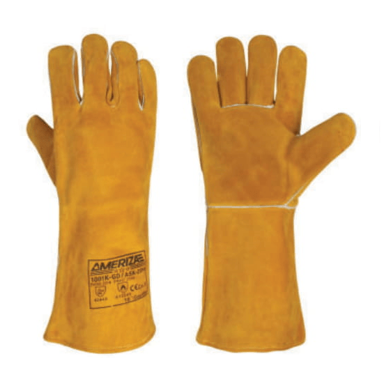 Distributor of Ameriza 1001K-GD/ASK-2014 Kevlar Stitched Welding Gloves in UAE