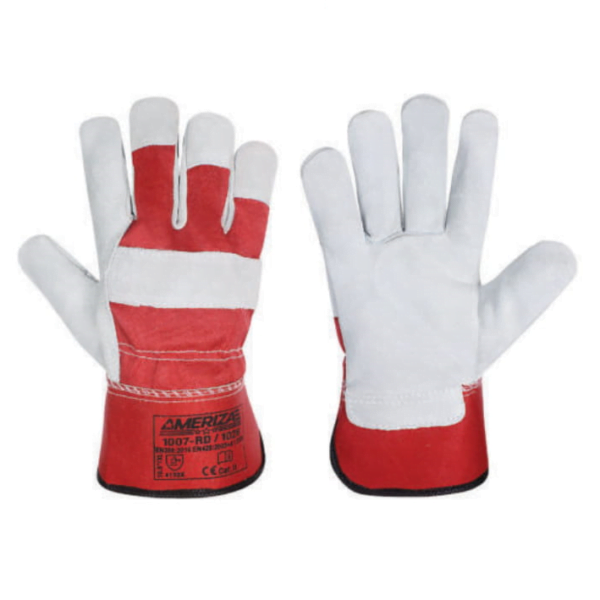 Distributor of Ameriza 1007-RD/1026 Single Palm Leather Rigger Gloves in UAE