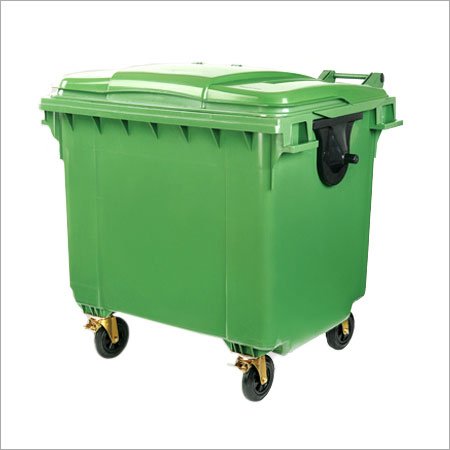 Distributor of Mobile Garbage Bin with Flat Lid, 4 Wheels in UAE