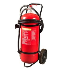 Distributor of Flametech FT-03-047D-00 50L Foam Fire Extinguisher Trolley in UAE
