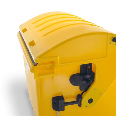 Distributor of Mobile Garbage Bin with Dome Lid 1100 Ltr in UAE