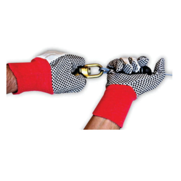 Distributor of Ameriza Drill Dotted Gloves with PVC Dots in UAE