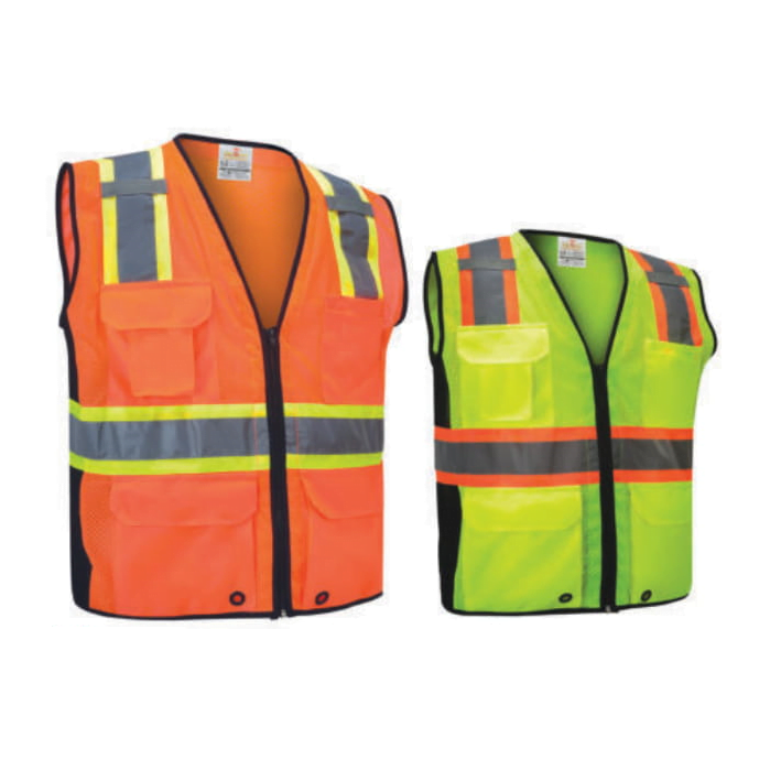 Distributor of Empiral Glow Heavy Duty Safety Vest with Zipper in UAE