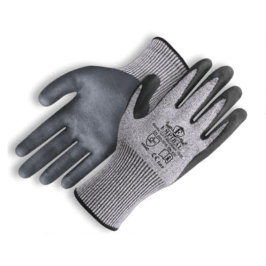 Distributor of Empiral Gorilla CUT 5 Nitrile Microfoam Coated Gloves in UAE