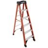 Distributor of Werner NXT1A06 IA Fiberglass Single Sided Step Ladder in UAE