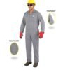 Distributor of 100% Cotton Grey Color Coverall in UAE