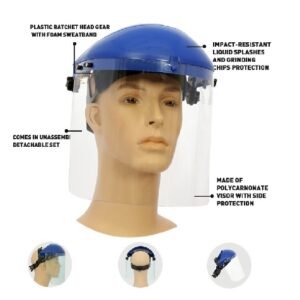 Distributor of Face Shield Visor with Ratchet Head Gear in UAE