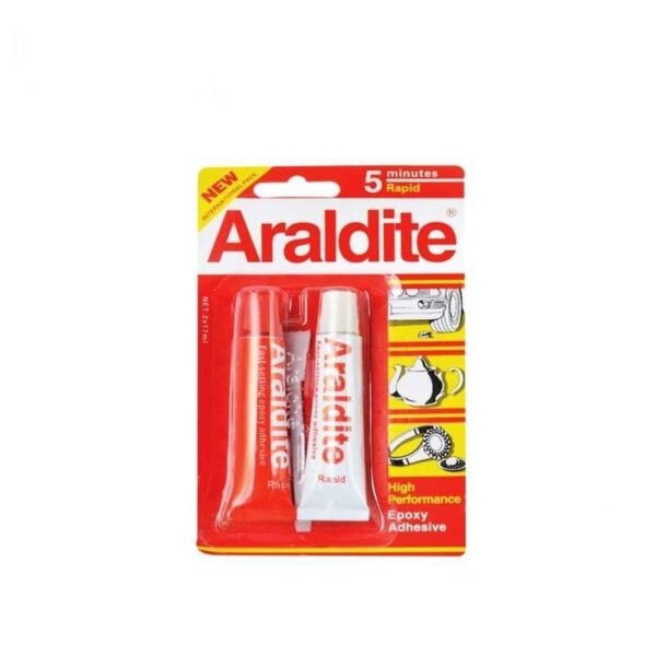 Distributor of Araldite 5 minute Rapid Epoxy Adhesive, 2 x 17ml in UAE