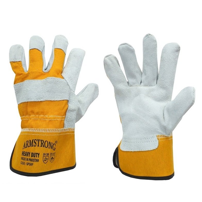 Distributor of Armstrong GPGRP Single Palm Leather Working Gloves in UAE
